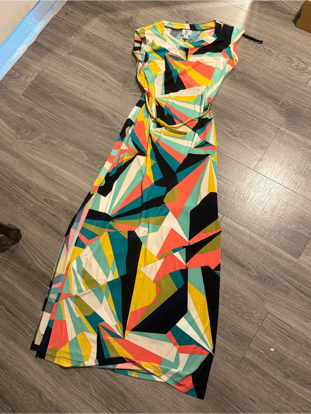 Worthington Multicolor Geometric Maxi Dress